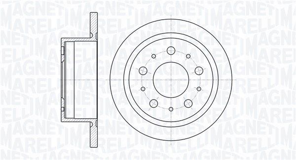 MAGNETI MARELLI Тормозной диск 361302040331